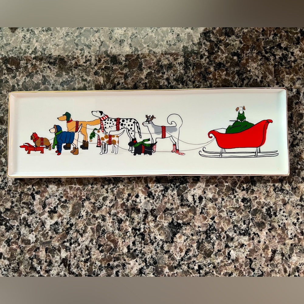 Christmas Dogs -  Small Tray